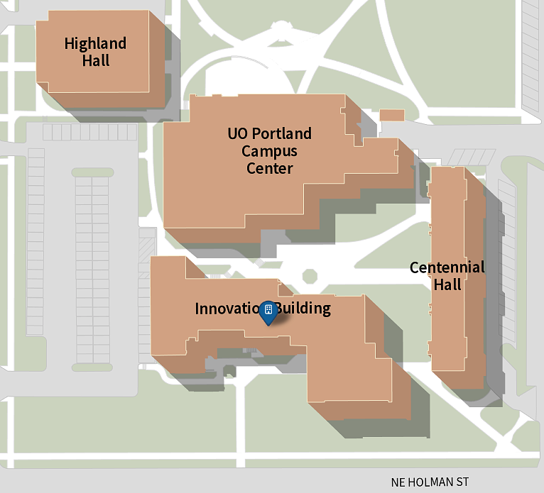 The Innovation Building on the University of Oregon's Northeast Portland campus, 2811 NE Holman St, Portland, OR 97211