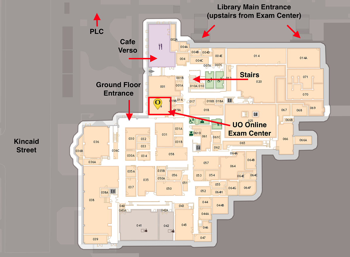 UO Online Exam Center Location